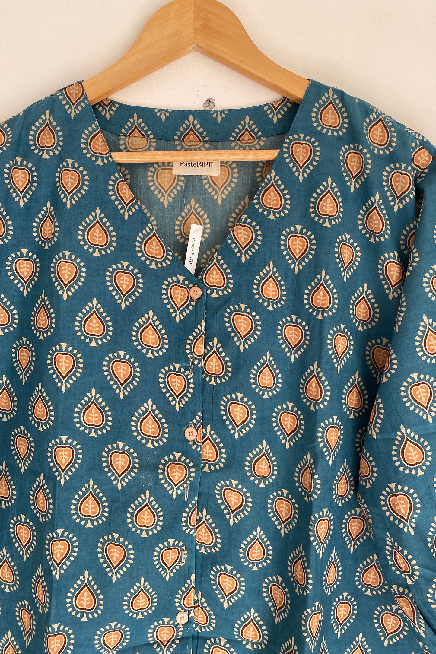 Blue Heart Butta V-neck Shirt