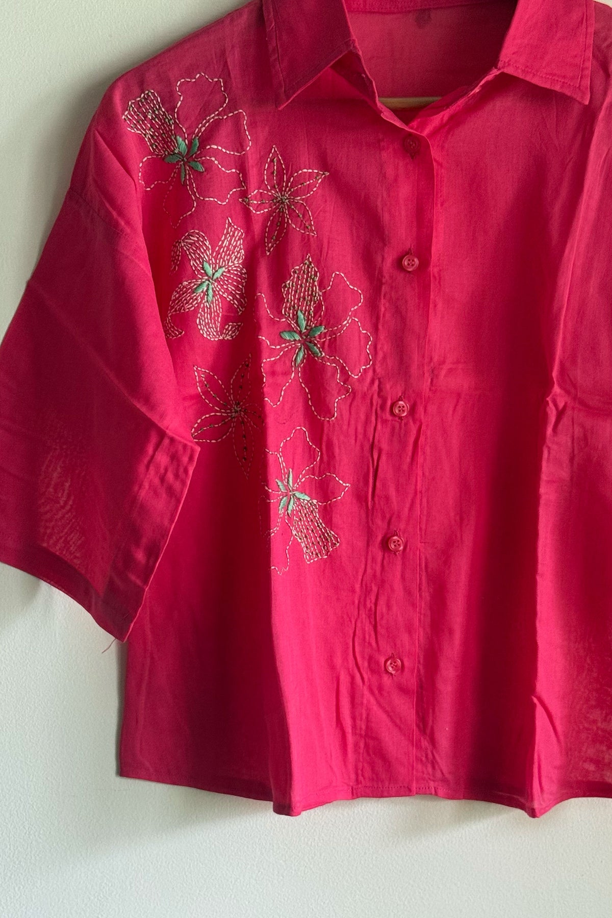 Fuchsia Bloom Shirt