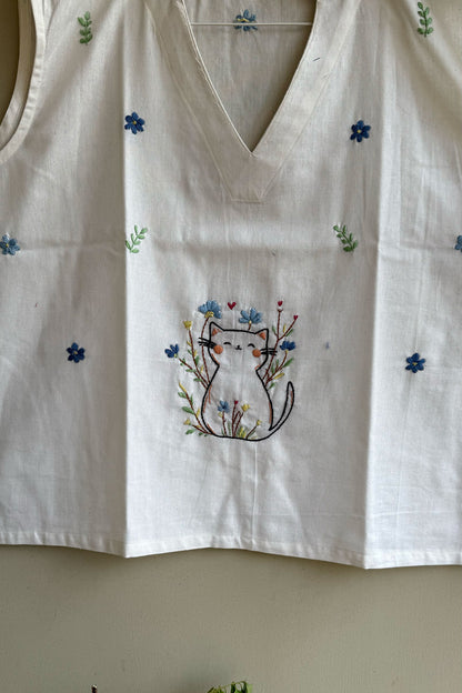 The Garden Cat Top