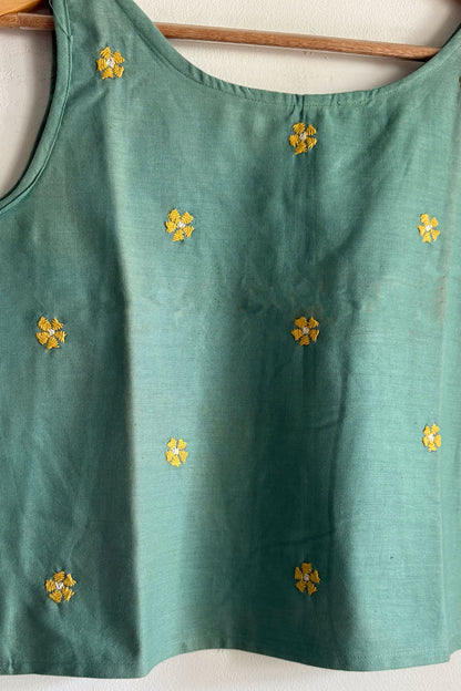 Tribal Bloom Crop Top