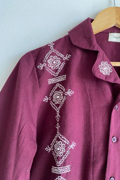 Ziba Kutchi Embroidery Shirt (Unisex)