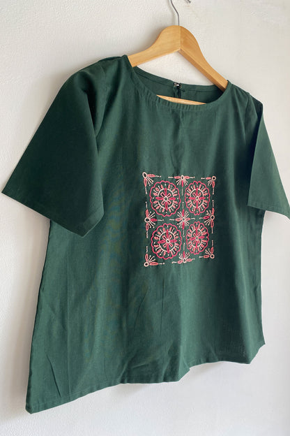 Emerald Bloom Top