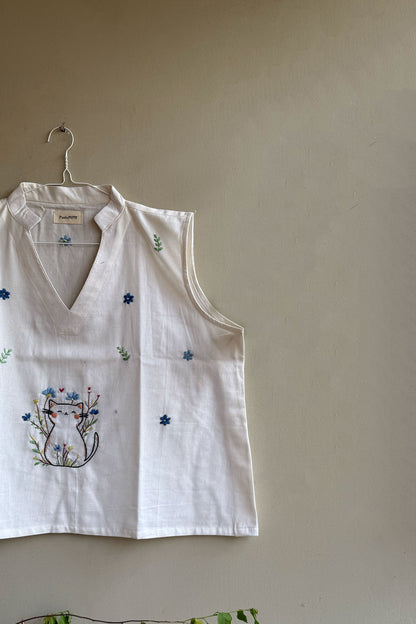The Garden Cat Top
