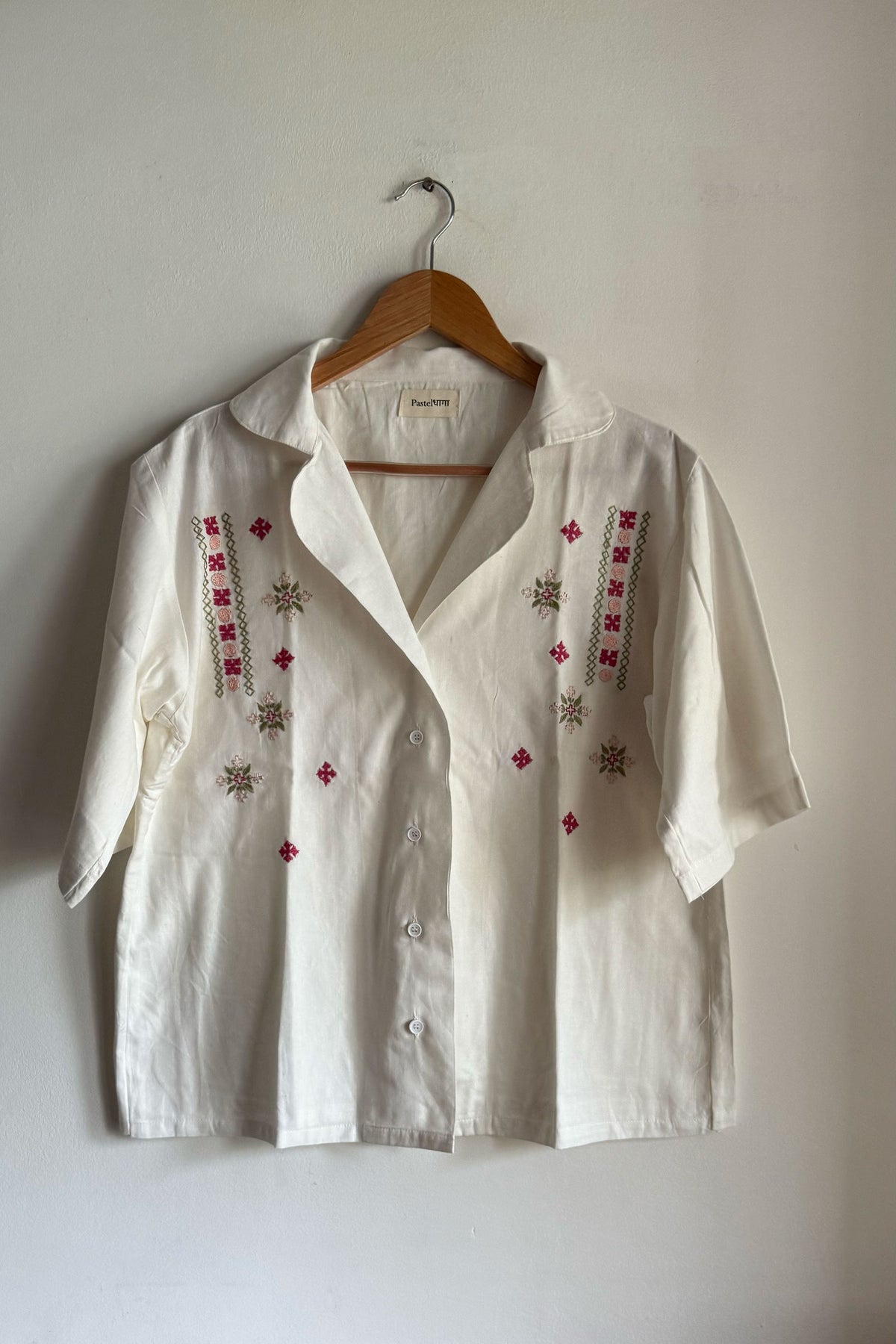 Petal Whisper Ivory Shirt