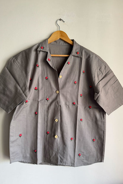 Grey Flora Shirt (Unisex)