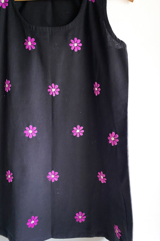 Electric Violet Floral Top