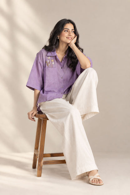 Lilac Wildflower Shirt