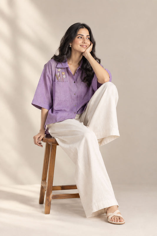 Lilac Wildflower Shirt