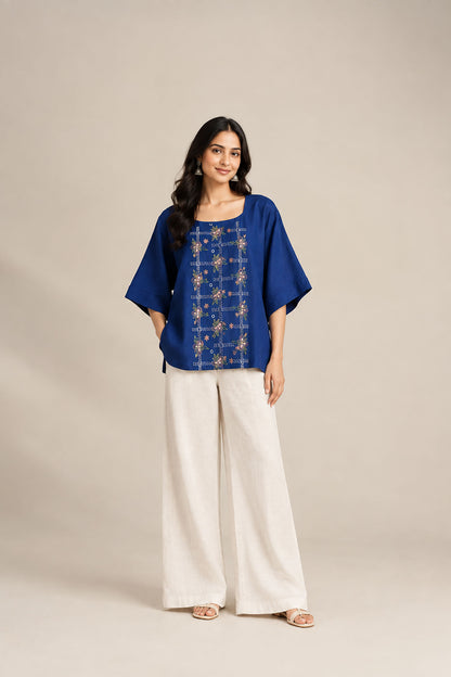 Cobalt Bloom Top