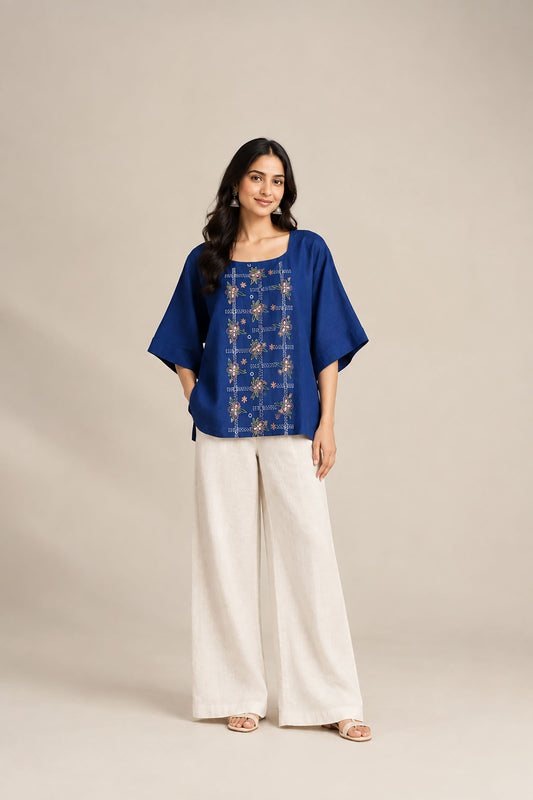 Cobalt Bloom Top