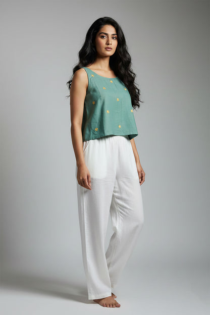 Tribal Bloom Crop Top