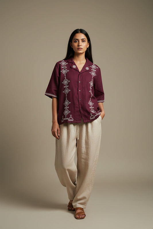 Plum Pattern Shirt (Unisex)
